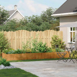 NNEVL Planter Rusty 360x80x40 cm Weathering Steel