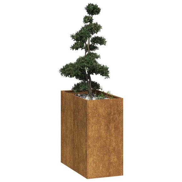 NNEVL Planter Rusty 40x80x80 cm Weathering Steel