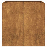 NNEVL Planter Rusty 80x80x80 cm Weathering Steel