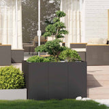 NNEVL Planter Black 120x80x80 cm Steel