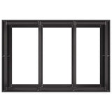 NNEVL Planter Black 120x80x80 cm Steel