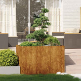 NNEVL Planter Rusty 120x80x80 cm Weathering Steel