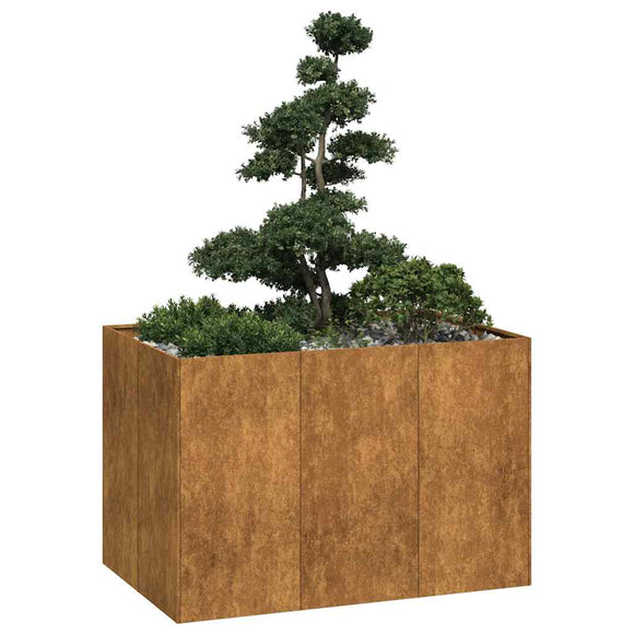 NNEVL Planter Rusty 120x80x80 cm Weathering Steel
