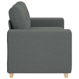 NNEVL Loveseat Sofa Dark Grey 120 cm Fabric