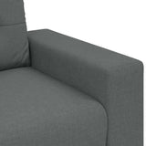 NNEVL Loveseat Sofa Dark Grey 120 cm Fabric