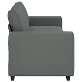 NNEVL 3-Seater Sofa Dark Grey 180 cm Fabric