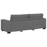 NNEVL 3-Seater Sofa Dark Grey 180 cm Fabric