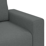 NNEVL 3-Seater Sofa Dark Grey 180 cm Fabric