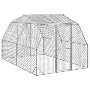 NNEVL Chicken Run 2.5x4x2.25 m Galvanised Steel