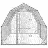 NNEVL Chicken Run 2.5x4x2.25 m Galvanised Steel