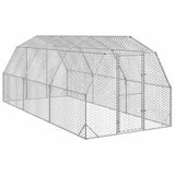 NNEVL Chicken Run 2.5x6x2.25 m Galvanised Steel