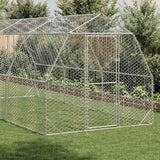 NNEVL Chicken Run 2.5x6x2.25 m Galvanised Steel