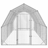 NNEVL Chicken Run 2.5x6x2.25 m Galvanised Steel