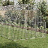 NNEVL Chicken Run 2.5x8x2.25 m Galvanised Steel