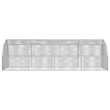 NNEVL Chicken Run 2.5x8x2.25 m Galvanised Steel
