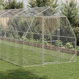 NNEVL Chicken Run 2.5x12x2.25 m Galvanised Steel