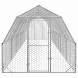 NNEVL Chicken Run 2.5x12x2.25 m Galvanised Steel