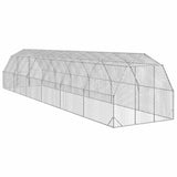 NNEVL Chicken Run 2.5x12x2.25 m Galvanised Steel