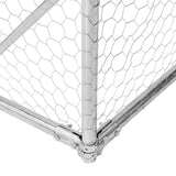 NNEVL Chicken Run with Roof 2.5x4x2.25 m Galvanised Steel