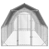 NNEVL Chicken Run with Roof 2.5x6x2.25 m Galvanised Steel