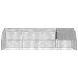 NNEVL Chicken Run with Roof 2.5x8x2.25 m Galvanised Steel