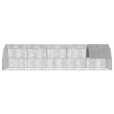 NNEVL Chicken Run with Roof 2.5x10x2.25 m Galvanised Steel