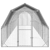 NNEVL Chicken Run with Roof 2.5x12x2.25 m Galvanised Steel