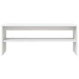 NNEVL TV Cabinet White 100x40x40 cm Engineered Wood
