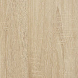 NNEVL Bed Frame No Mattress Sonoma Oak 135x190 cm Engineered Wood