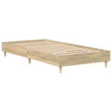 NNEVL Bed Frame No Mattress Sonoma Oak 90x190 cm Engineered Wood