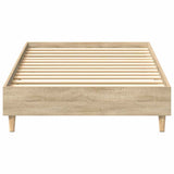 NNEVL Bed Frame No Mattress Sonoma Oak 90x190 cm Engineered Wood