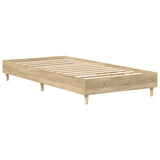 NNEVL Bed Frame No Mattress Sonoma Oak 90x190 cm Engineered Wood
