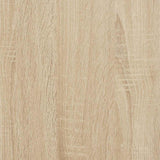 NNEVL Bed Frame No Mattress Sonoma Oak 90x190 cm Engineered Wood