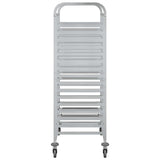 NNEVL Tray Trolley with 32 GN Containers 75x55x162.5 cm Stainless Steel