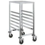 NNEVL Tray Trolley with 6 GN Containers 39x55x87 cm Stainless Steel