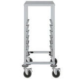 NNEVL Tray Trolley with 6 GN Containers 39x55x87 cm Stainless Steel