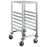 NNEVL Tray Trolley with 6 GN Containers 39x55x87 cm Stainless Steel