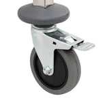 NNEVL Tray Trolley with 6 GN Containers 39x55x87 cm Stainless Steel