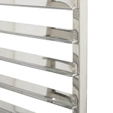 NNEVL Tray Trolley with 6 GN Containers 39x55x87 cm Stainless Steel