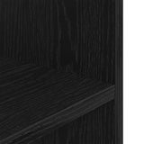 NNEVL Aquarium Stand Black Oak 60x30x60 cm Engineered Wood