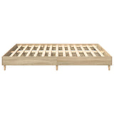 NNEVL Bed Frame without Mattress Sonoma Oak 180x200cm Engineered Wood