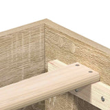 NNEVL Bed Frame without Mattress Sonoma Oak 180x200cm Engineered Wood