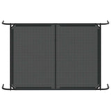NNEVL Elevated Dog Bed Black 130x80x20 cm Textilene and Steel