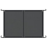 NNEVL Elevated Dog Bed Black 150x90x20 cm Textilene and Steel