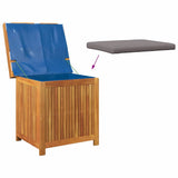 NNEVL Outdoor Cushion Box 60x50x61 cm Solid Wood Acacia