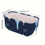NNETM Portable Foldable Sauna Bathtub(Blue)