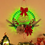 NNETM Radiant Festivity: LED-Lit Artificial Christmas Wreath