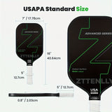 NNETM Carbon Fiber Pickleball Paddle – 16mm USAPA Approved Racket
