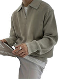 Men's Half-Zip Knit Sweater
