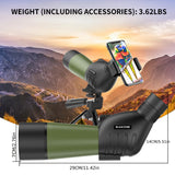 NNETM Spotting Scope Telescope – Bird Watching Kit with Tripod & Phone Adapter